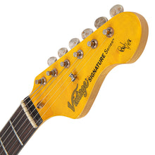 Load image into Gallery viewer, Vintage V6 Paul Rose Signature Electric Guitar ~ Distressed Sunset Sunburst