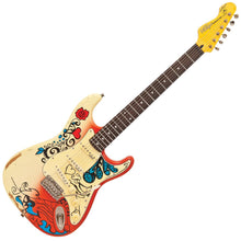 Load image into Gallery viewer, Vintage V6 Thomas Blug Signature Electric Guitar ~ &#39;Summer of love&#39;