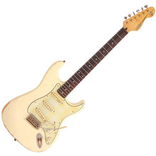 Load image into Gallery viewer, Vintage V6 Thomas Blug Signature Electric Guitar ~ Distressed Vintage White