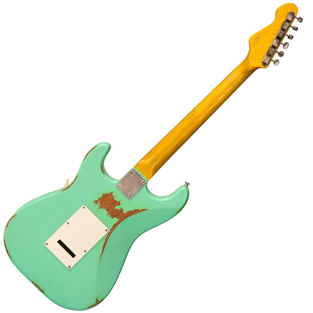 Vintage V6 ICON Electric Guitar ~ Distressed Ventura Green ...