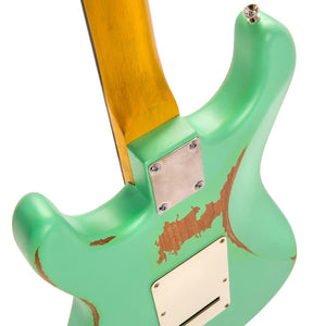 Vintage V6 ICON Electric Guitar ~ Distressed Ventura Green
