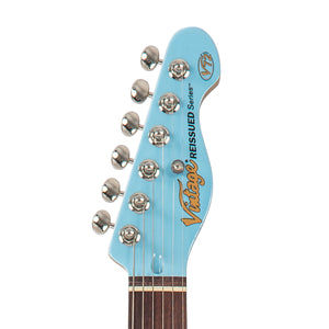 Vintage V72 ReIssued Electric Guitar ~ Laguna Blue