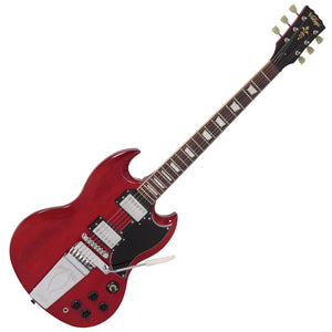 Cherry Red Vintage VS6V ReIssued with Vibrola Tailpiece