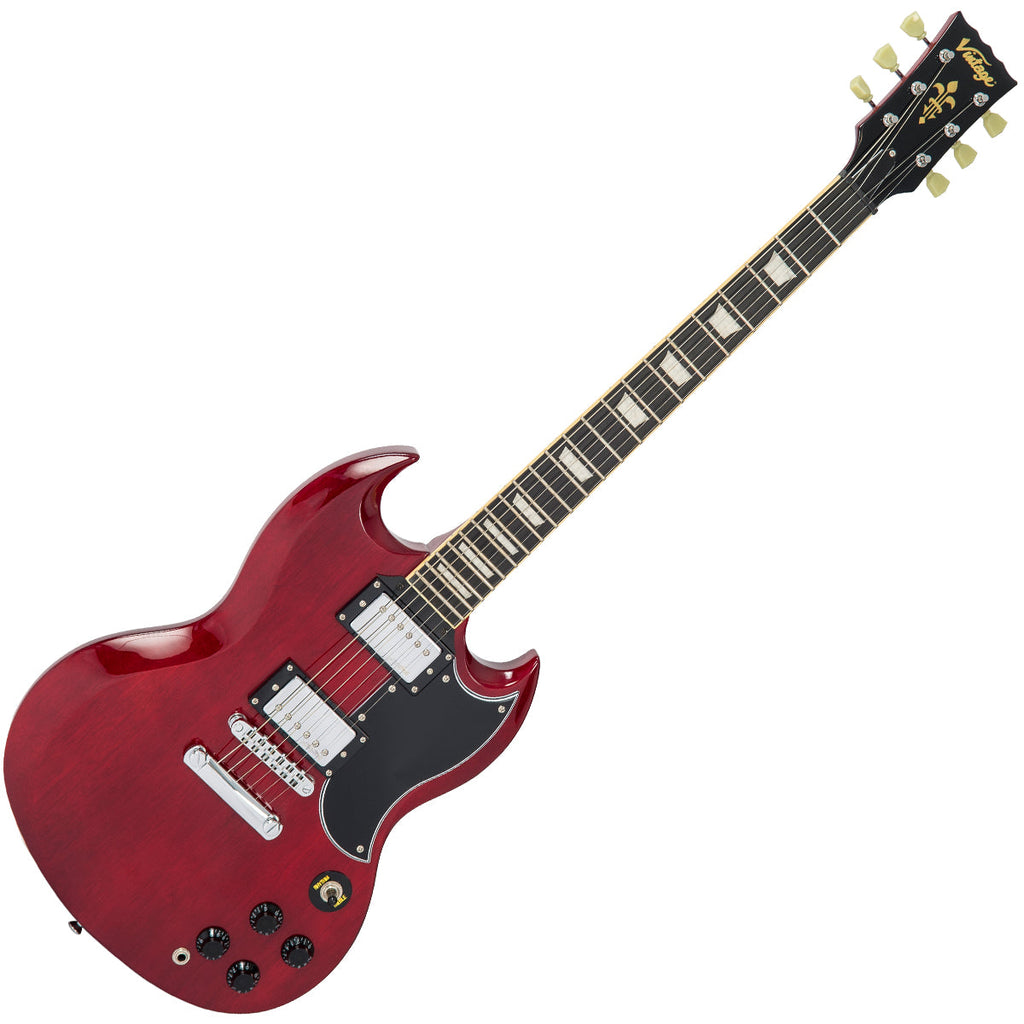 Guitarra elétrica vintage VS6 relançada ~ vermelho cereja