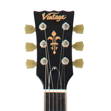 Load image into Gallery viewer, Vintage VSA500B ReIssued Semi Acoustic Guitar w/Bigsby ~ Boulevard Black