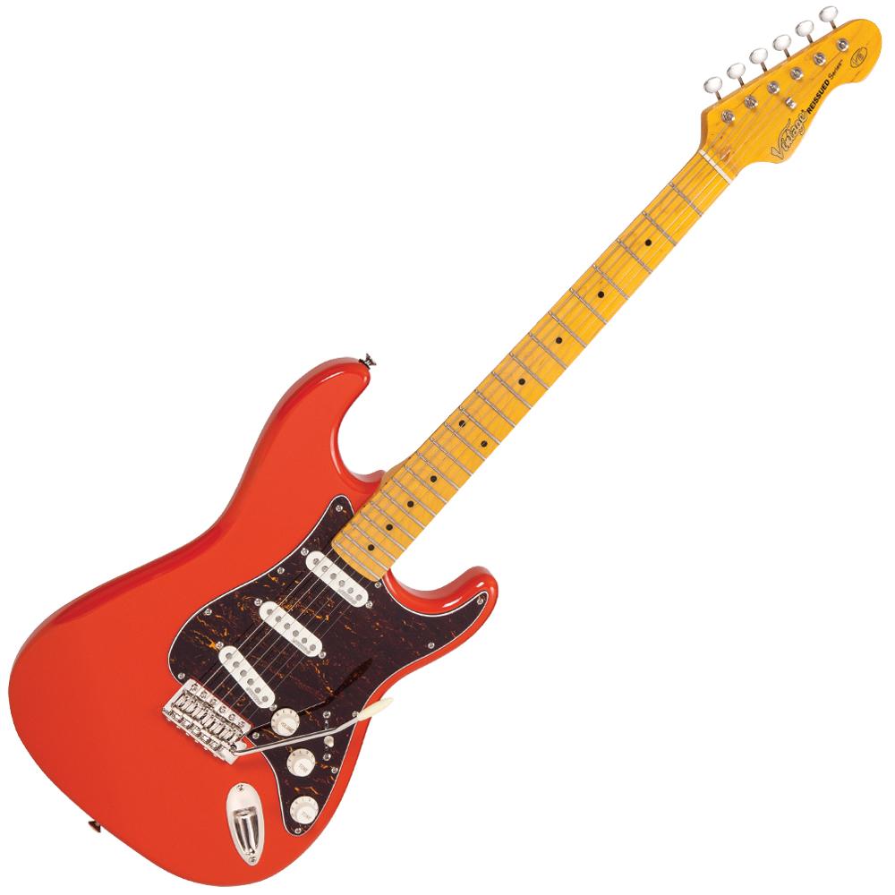 Guitarra elétrica vintage V6M relançada ~ Firenza Red